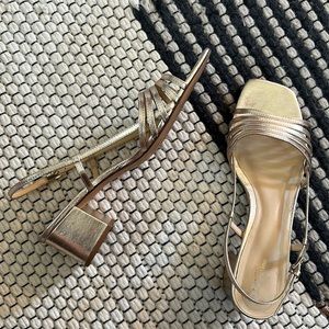 Reformation Eleonora Sling Back Block Heel Sandal 9.5
